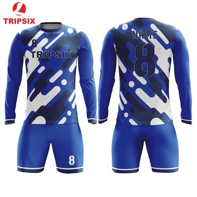 Custom New Model American Long Full Sleeve Thai Soccer Shirt Football Jersey