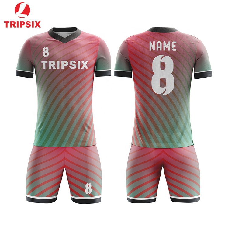 Custom New Design Men Neon Futboll Soccer Jersey Uniform