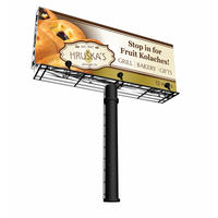 Outdoor advertising metal structure frame billboard structure for sale
