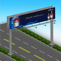 Highway street customized outdoor gantry billboard