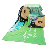 High Quality Custom 100% Cotton Digital Printed Beach Towel for Women Men Kids