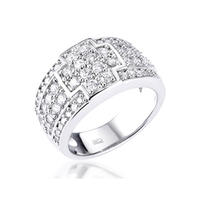 Cheap priced cross design cz lots sterling silver rings