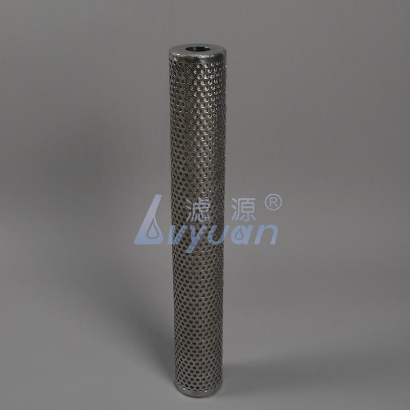 10 20 inch SS304 316L wire mesh liquid cartridge filter ss sintered filter cartridge for 20 50 microns water oil filtration