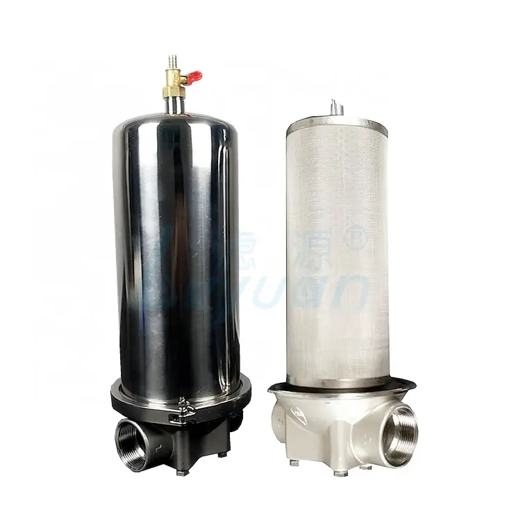 100 micron water filter industrial stainless steel cartridge filter and housing for liquids filtration