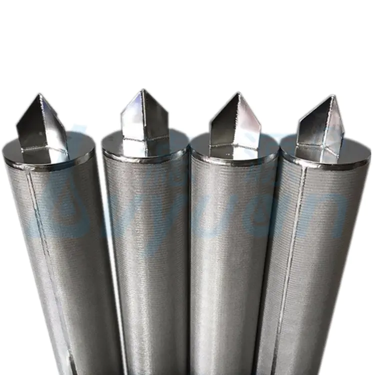 High temperature resistance 100 micron water mesh filter stainless steel cartridge 10 inch