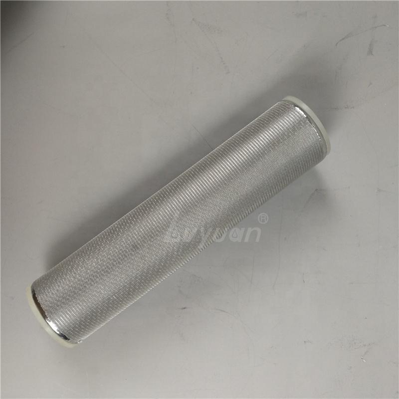 High Temperature 5 layers Cylindrical Sintered Metal Stainless Steel wire cloth filter Cartridge for filter oil solid liquid