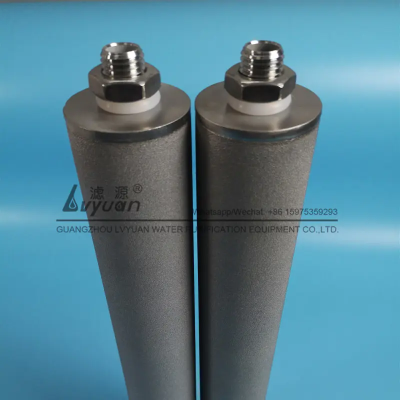 Diameter 2.5 & 4.5 inch wire mesh 50 microns industrial metal powder filter for stainless steel filter housing 10 20 inch long
