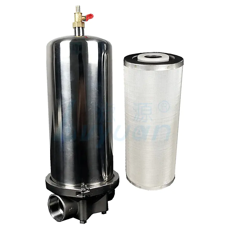 20 inch stainless steel sintered mesh filter cartridge with water filter housing for industrial liquids filtration