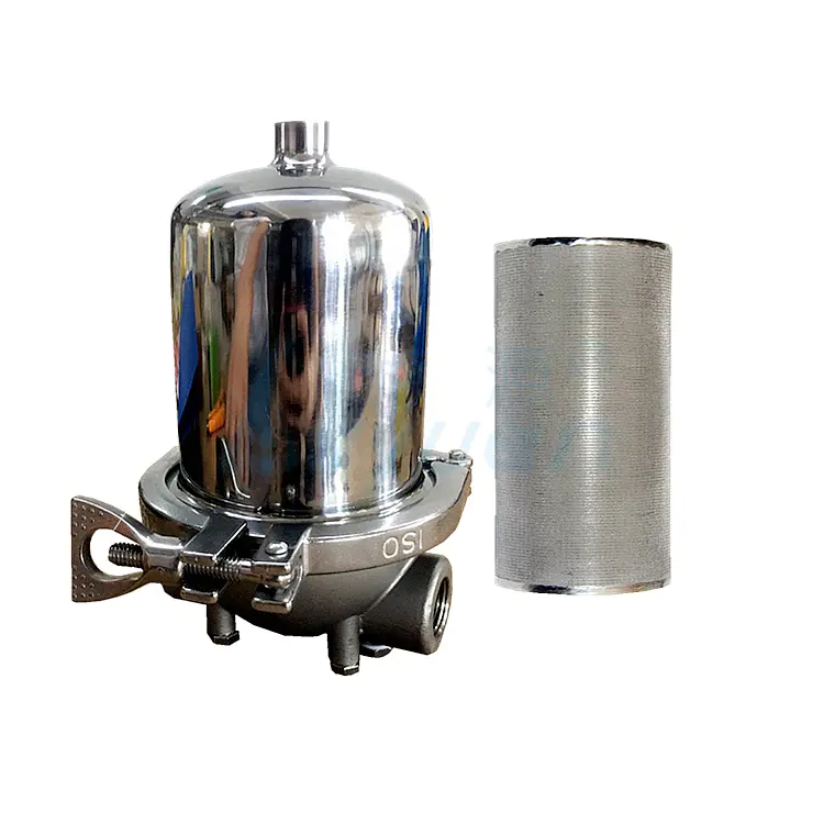 100 micron water filter industrial stainless steel cartridge filter and housing for liquids filtration