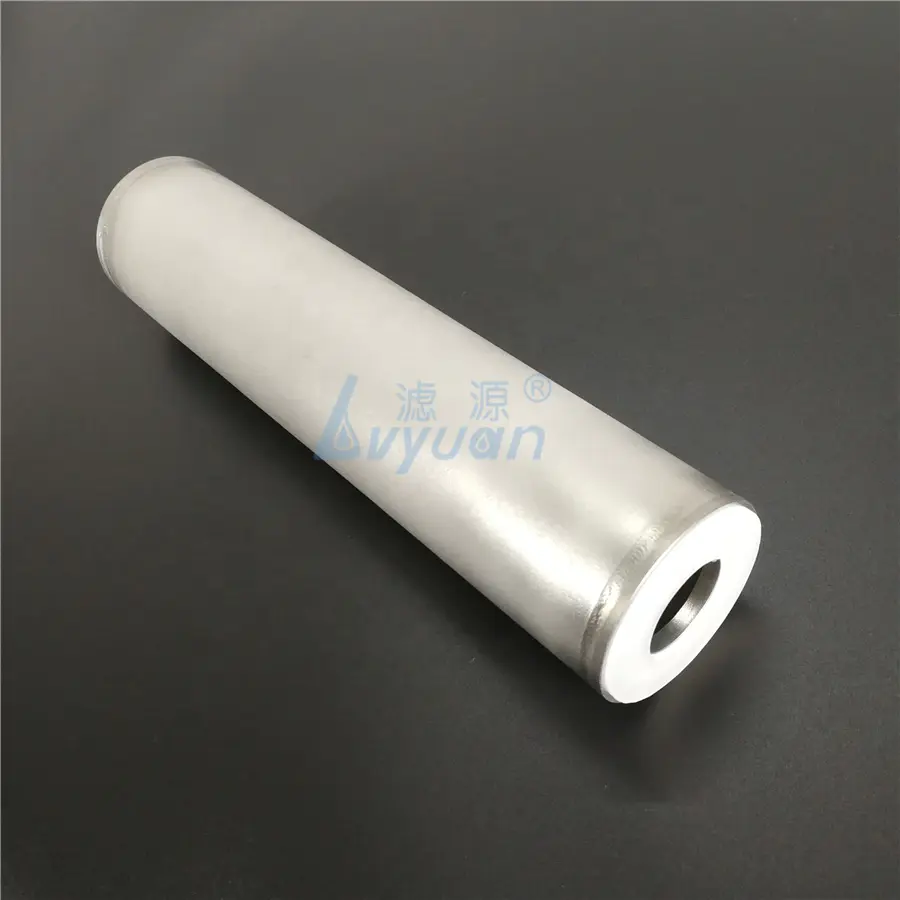 Washable Reusable 0.2 micron SUS 316 stainless steel steam filter cartridge with DOE 222 226 M20 M30 adaptor