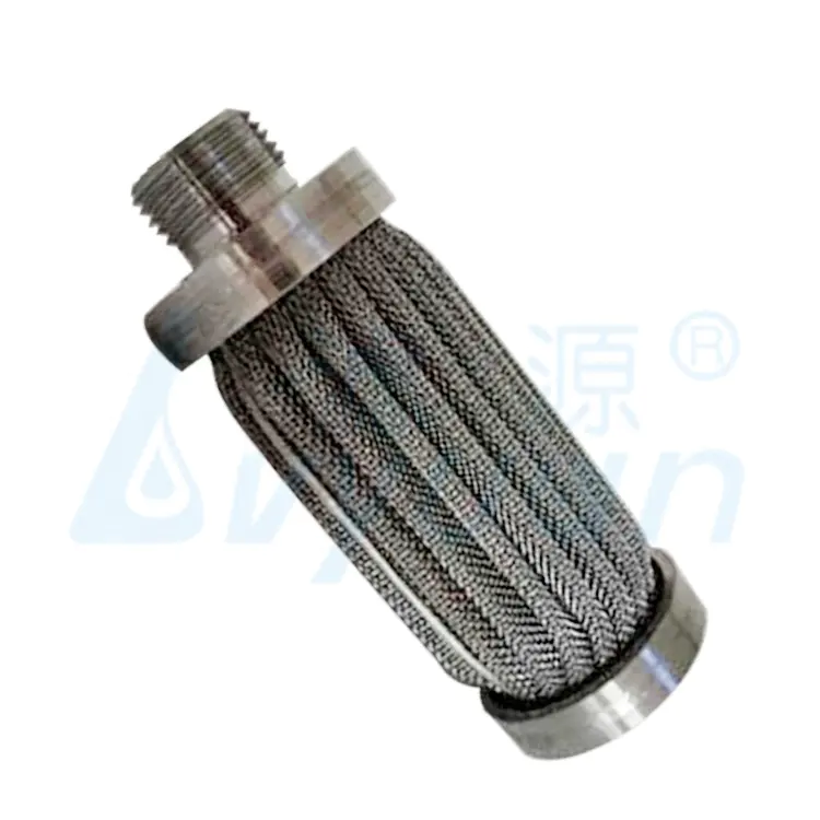 stainless steel pleated filter cartridge with ss316 or ss316L filter media to filter industrial liquid/water/oil