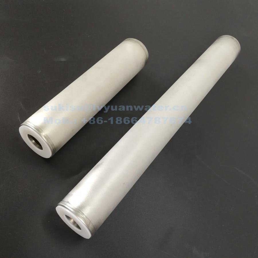 High temp Milli-poreMicron SS 304 316L sintered Powder Candle filter Element for water liquid air natural gas filtration