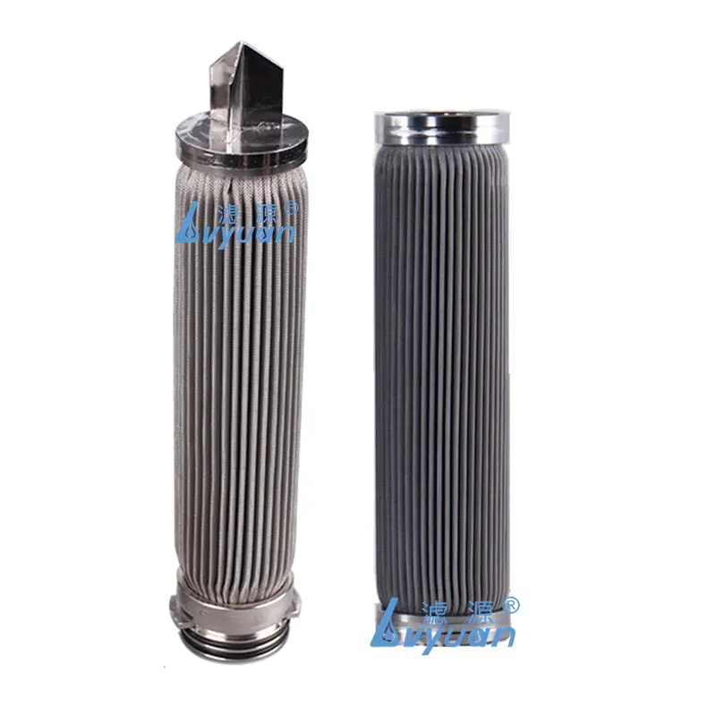 SS pleated filter cartridge with end ca/p code 0 3 6 7 8 9 for oil water treatment filtration stainless steel housing system