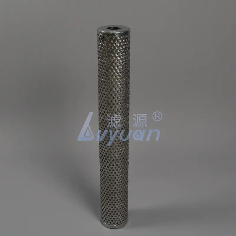 20 inch sintered metal powder oil filter 5 micron oil filter cartridge with sus 304 316L powder material