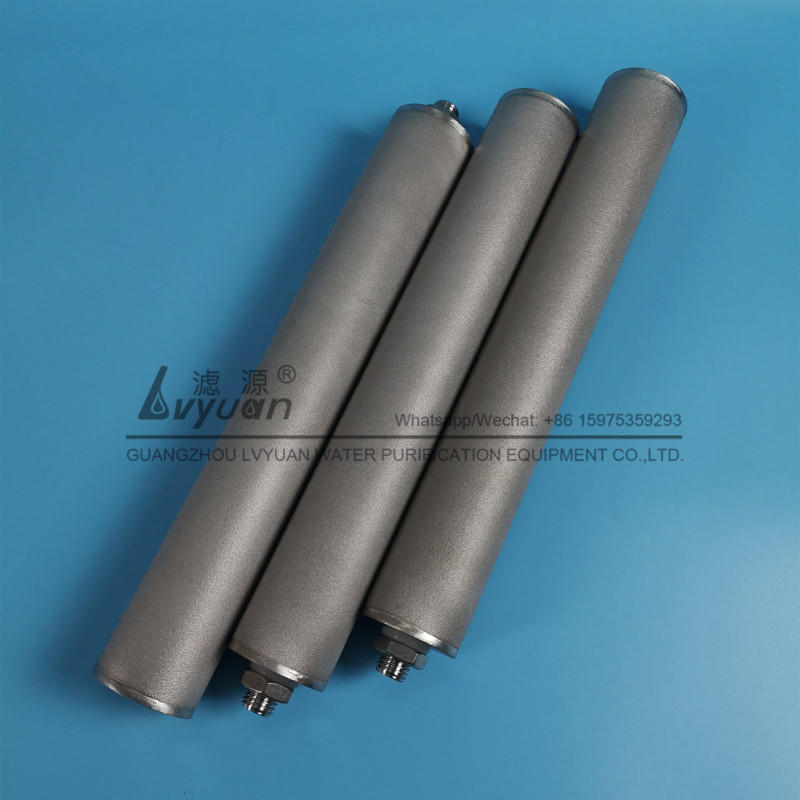High quality 2.5 & 5 inch stainless steel type 10 microns ss 316 filter cartridge for liquid oil gas treatment equipment