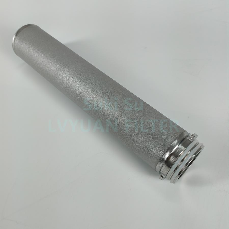 0.2 micron cartridge Stainless steel Compressed air Steam Filter Element for sintered SS316L metal filters