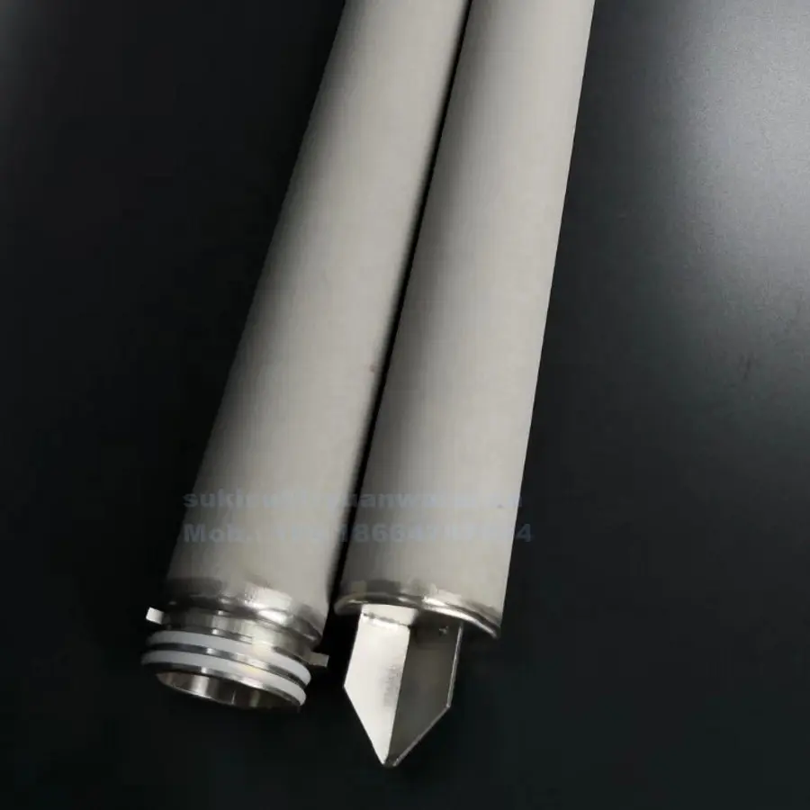 SUS304/316L SS Stainless Steel Cartridge 0.1 0.2 1 5 10 25 micron Filter Cartridge for oil/water/Chemical liquid Filtration