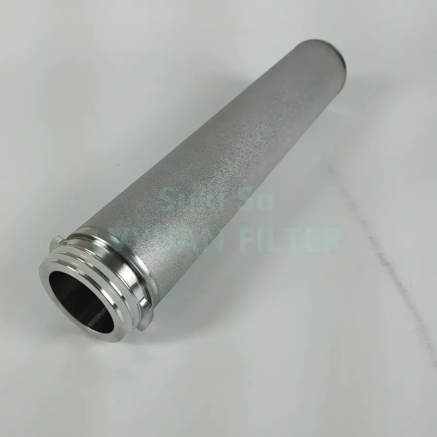 Porosity 0.5 1 5 10 25 50 75 100 um micron Sintered Porous Stainless Steel Filter tube from cartridge filters supplier China