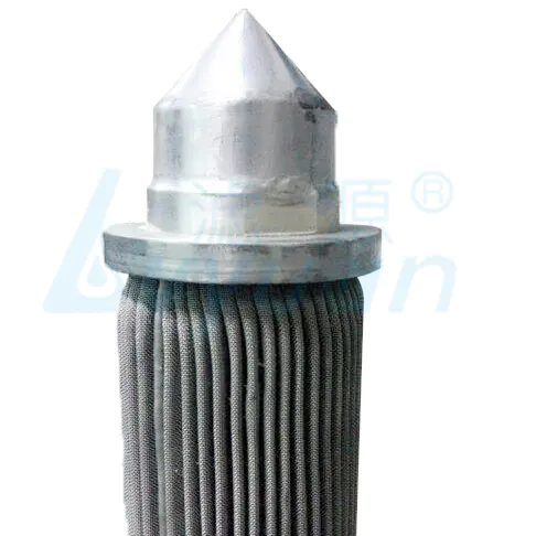25 micron stainless steel pleated filter ss316 316L filter media reusable water filter cartridge for water treatment