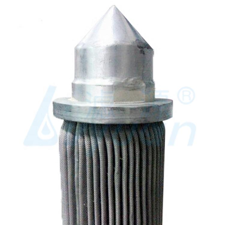 stainless steel pleated filter cartridge with ss316 or ss316L filter media to filter industrial liquid/water/oil