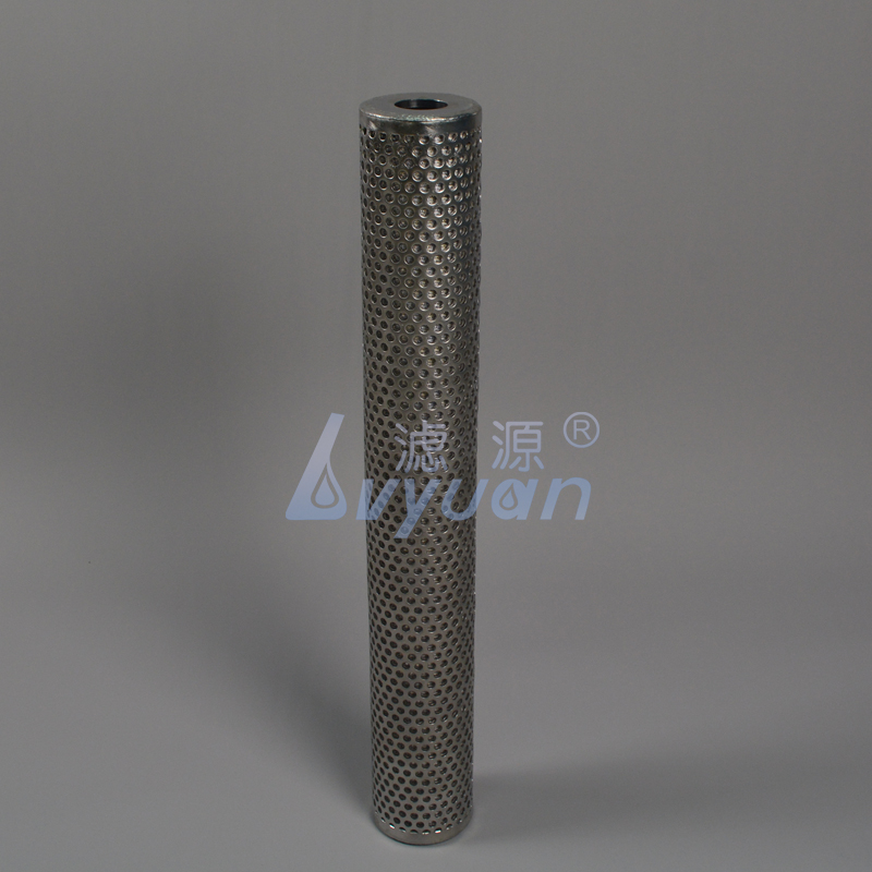 Pure SS304 316L 20 inch size 10 micron stainless steel pleated filter cartridge for water oil filtration system