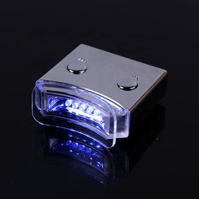 CE certificate mini silver LED teeth whitening light with 5 bulbs for home use