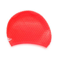 Extra Large Swim Caps Soft Printing Logo for Long Hair Ladies Silicone Swimming Hats