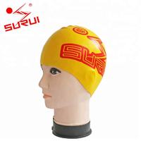 Adult Sports Silicone Funny Printed Custom Swim Caps with Classic