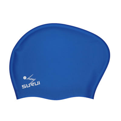 High quality lady large silicone swim cap long hair dreadlock swimming cap
