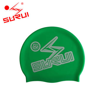 Premium Silicone Solid Waterproof Comfortable Women'S Decorative Swim Cap