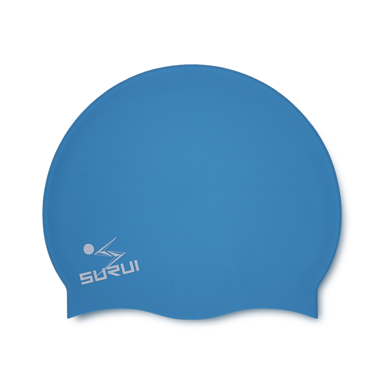 Wholesale Silicone Flat Swim Caps Elastic Waterproof Soft Swimming Caps Novelty Swim Hats Bathing Cap