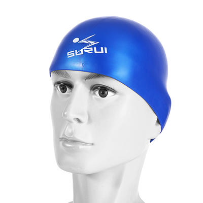 Waterproof Soft Ear Protect Competitive Silicone Medium Dome Swim Caps