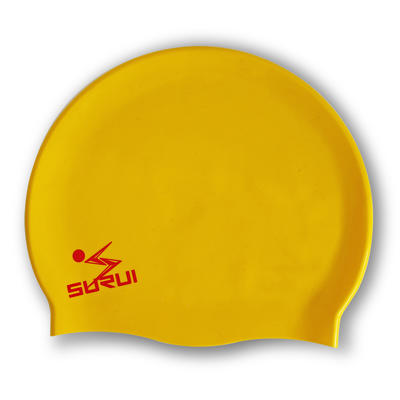 high qualitysiliconematerial pure classic flatswimmingCap with Your Logo