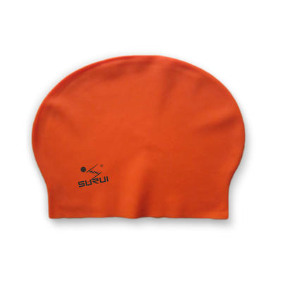 Cheap price OEM accept custom college logo latex silicone swim caps for adults