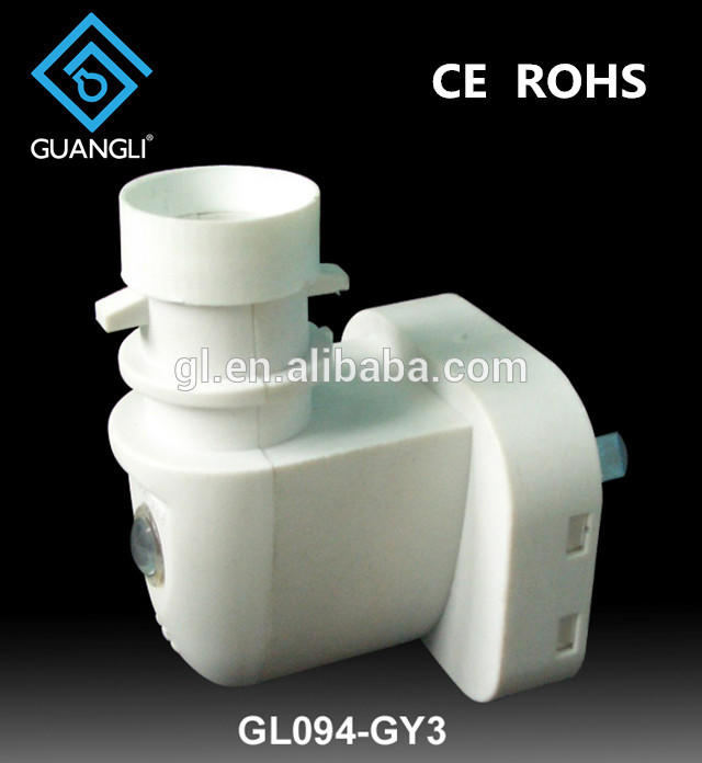 E14 Caliber SAA CE ROHS approved sensor night light electrical plug in Australia with 0.5W lamp holder and 220V or 240V