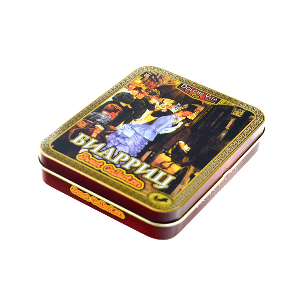 Rectangular Small Card Game Metal Tin Gift Box