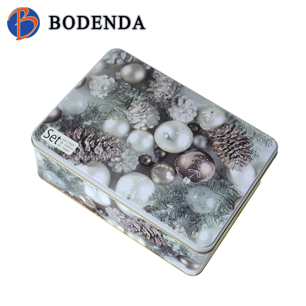christmas metal tin box factory for packing