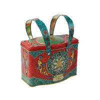 Vintage design hand held packaging box luxury decorative gift box for tea coffee storage container