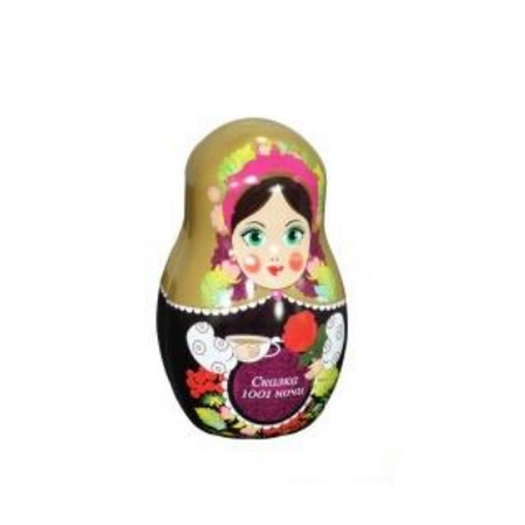 Wholesale Russian Nesting Dolls Packaging box Creative Children Candy Gift Tin Box