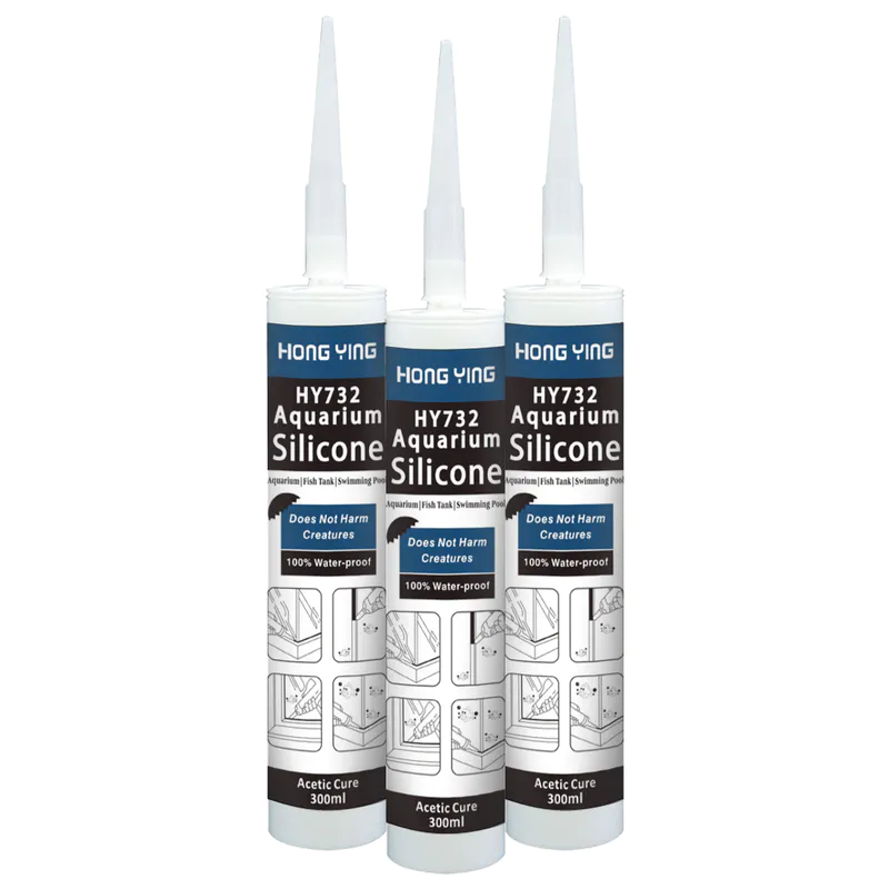 Acetic 100%Silicone Sealant for Large Glass Plane and Aquarium