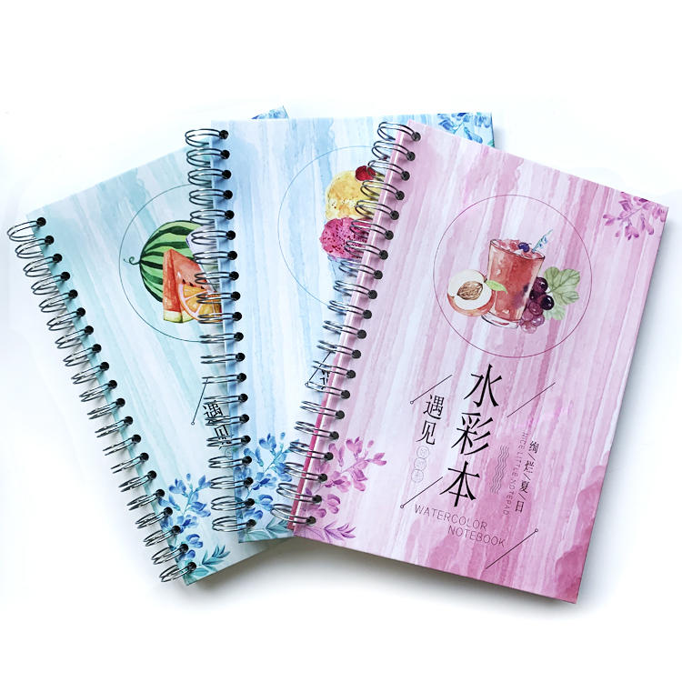 A5 thick hardcover 160 page spiral notebooks with 100gsm grid dot paper