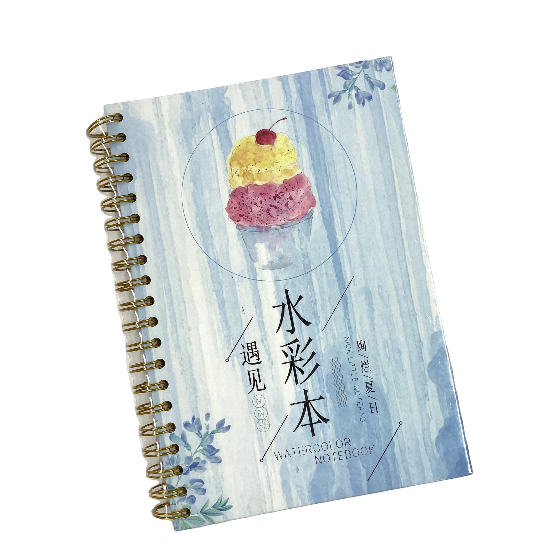 product-Custom Handmade Watercolor Books Painting Book With Watercolor Pen Notebook With Nice Paper -1