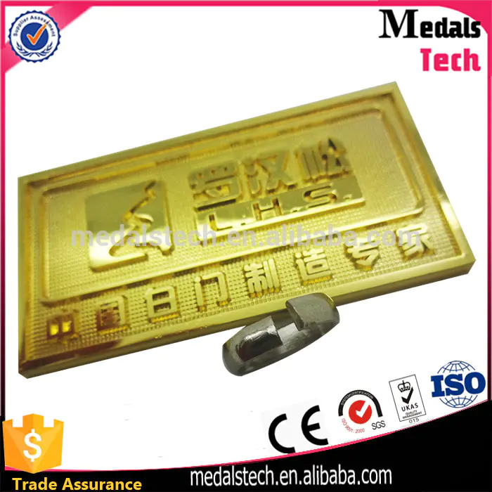 MedalsTech new products engraving brass logo name plate/ brass decoration/ brass tag