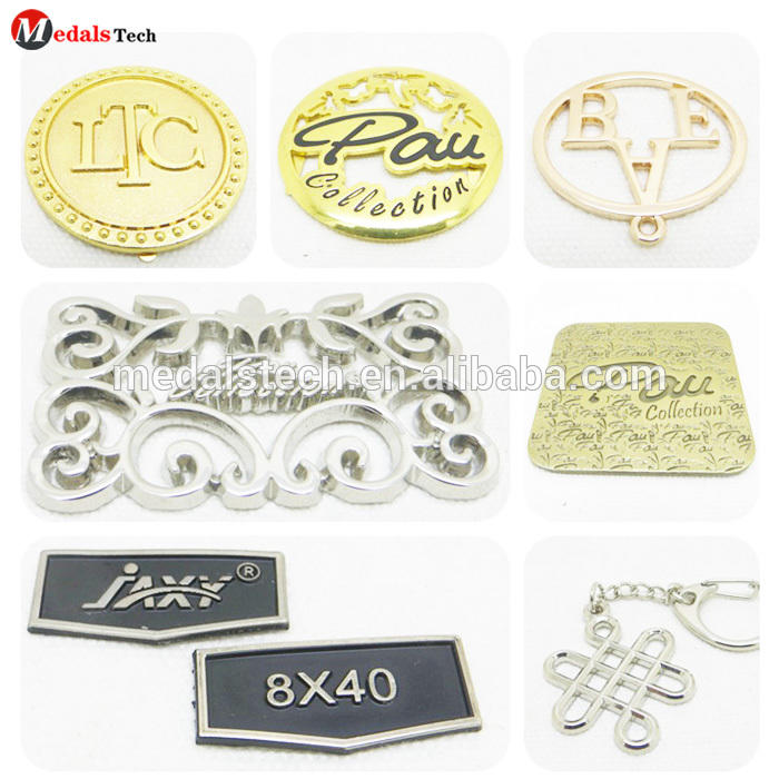 Gold plated personalized metal wine nameplate/metal car nameplate