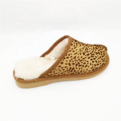 HQS-WS005 wholesale fur slippers custom premium quality lamb wool slippers winter Australian sheepskin slippers for girl