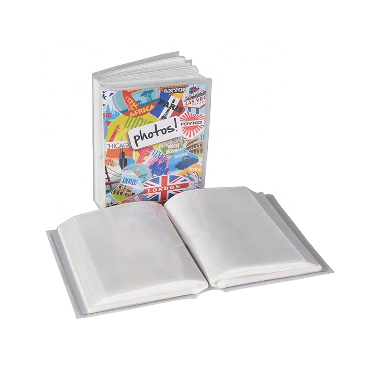 Custom Colored Cover 24 Clear Sheets 48 Inner Pages 48 Pockets PP Plastic Photo Album In Stock