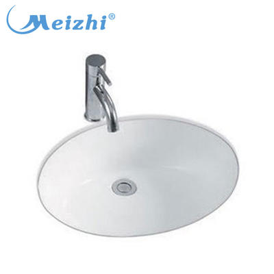 Small size porcelain under counter wash basin