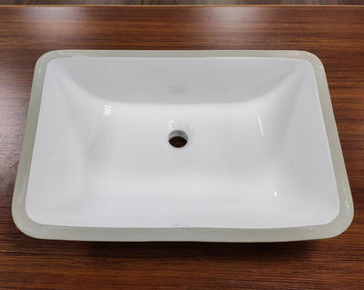 Ceramic bathroom under-mount sink marble cabinet basin
