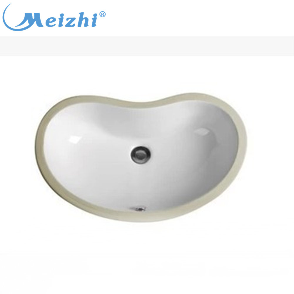 Bathroom sanitary ware hotel WC heart shaped ceramic under counter wash basin
