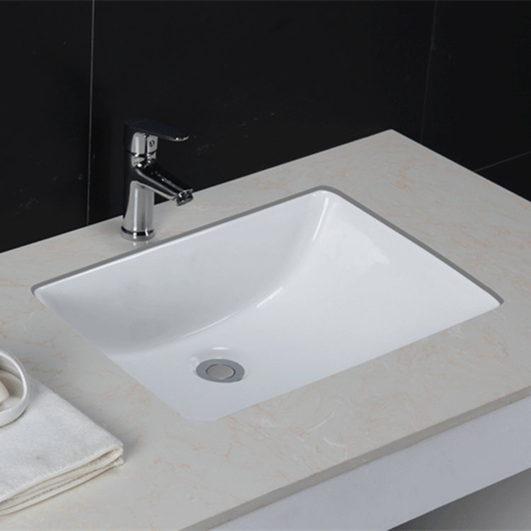 Sanitary wares bathroom under counter rectangle vessel sink